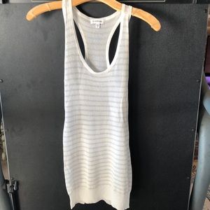 Bebe sheer long tank top